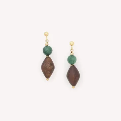 Jewelry - Small post earrings - Aventurine - NATURE BIJOUX