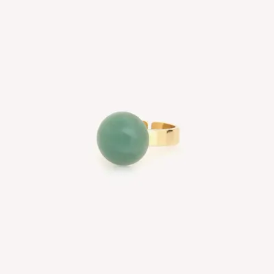 Jewelry - Aventurine adjustable ring - Aventurine - NATURE BIJOUX