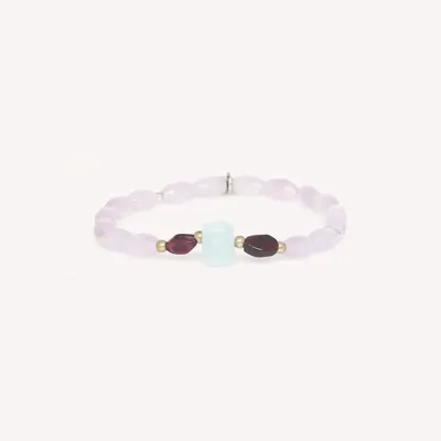 Jewelry - Thin amethyst stretch bracelet - Gotborg - NATURE BIJOUX
