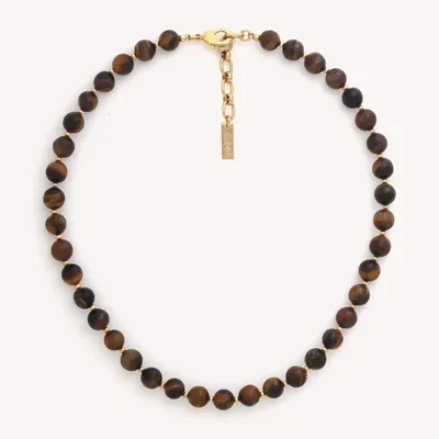Jewelry - Tiger eyes short necklace - Jaguar - NATURE BIJOUX