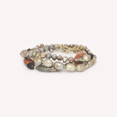 Jewelry - 3T fresh water pearl bracelet - L'ile Rousse - NATURE BIJOUX
