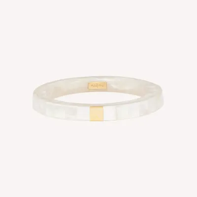 Jewelry - White MOP rigid bracelet - San Lazzaro - NATURE BIJOUX