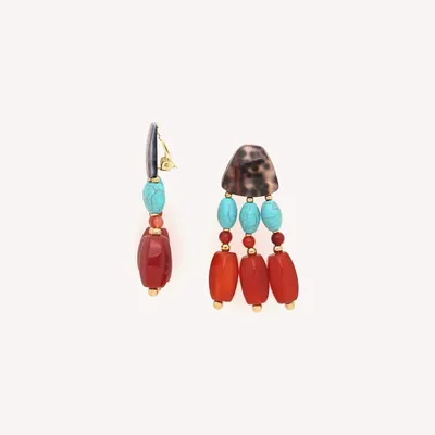 Jewelry - 3 rows clip earrings - Surabaya - NATURE BIJOUX