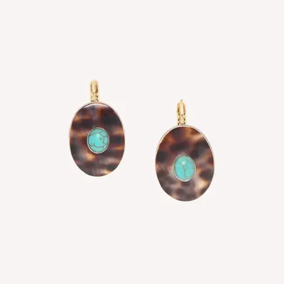 Jewelry - Tiger cowrie french hook earrings - Surabaya - NATURE BIJOUX