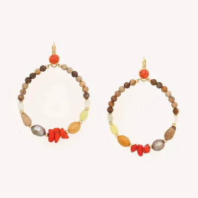 Jewelry - Gipsy french hook earrings - Tivoli - NATURE BIJOUX