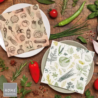 Napkins - herbs & spices Paper Napkins. - KARENA INTERNATIONAL