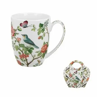 Decorative objects - classic mug birds on branches - KARENA INTERNATIONAL