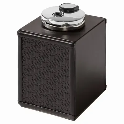 Design objects - Giobagnara lighter in leather and polished palladium - ELIE SAAB MAISON