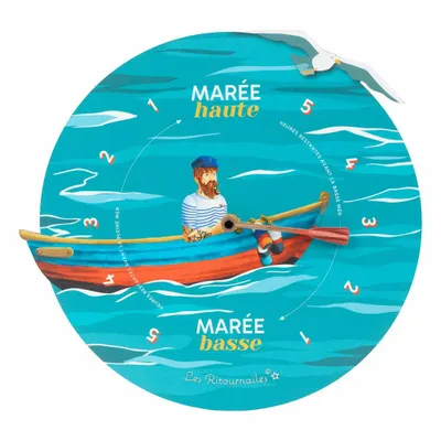 Objets de décoration - Horloge à marée Michel Bellepêche - LES RITOURNAILES