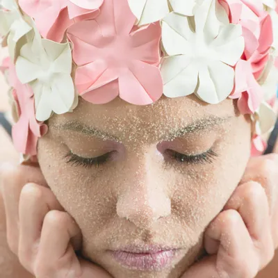 Hair accessories - Marshmallow Vintage Multicolor Swim Cap - KORES ACCESSORIES