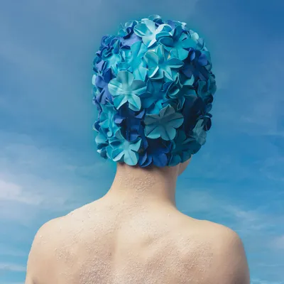 Accessoires cheveux - Multi Blue Bonnet de bain Fleurs Multicolore - KORES ACCESSORIES