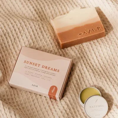 Savons - SUNSET DREAMS | natural body bar - AZUR NATURAL BODY CARE