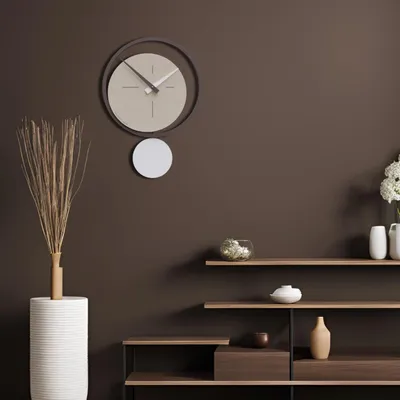 Clocks - ECLIPSE – Wall Clock with Pendulum | 36.5 × 51 cm - CALLEADESIGN