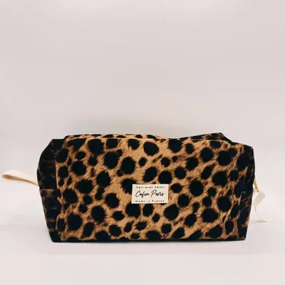 Travel accessories - AMADINE LEOPARD TOILETRY BAG - COFIN PARIS