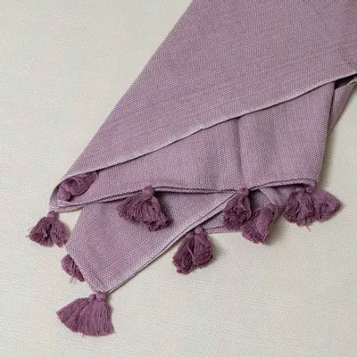 Throw blankets - Handwoven Throw with stripes - HUAKAL