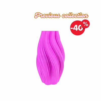 Aménagements pour bureau - Vase « Crème glacée chaude » | Rose | Collection précédente - AURA 3D