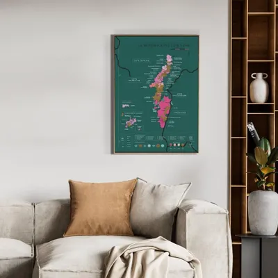 Objets de décoration - Carte du vin à gratter - Bourgogne - 1020 DÉGUSTATIONS