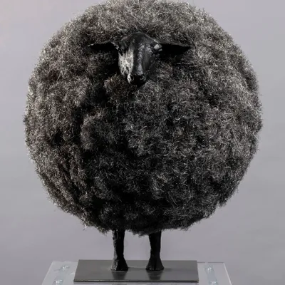Sculptures, statuettes and miniatures - The sheep bride by Emmanuel Fleury - GALERIE SEBBAN