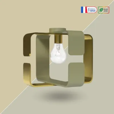 Design objects - Bi-color Ceiling Lamp - BO X - BOETHIC - DECORATION ENGAGEE