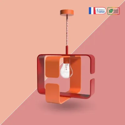 Design objects - Bicolour Suspension Lamp - BO X - BOETHIC - DECORATION ENGAGEE