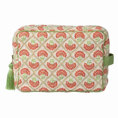 Sacs et cabas - Trousse de beauté Carry Corail & Sauge - PALAIS SUSTAINABLE LUXURY
