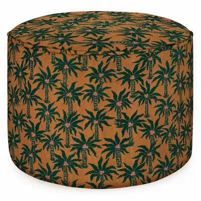 Poufs - Pouf Laura Mousse & Caramel - PALAIS SUSTAINABLE LUXURY