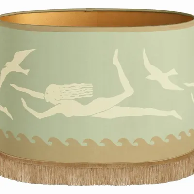 Blinds - Palais x Hôtel Magique Lampshade Thalassa Dusty Green & Sand - PALAIS SUSTAINABLE LUXURY