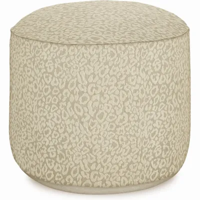 Outdoor decorative accessories - Outdoor pouf Maya Sand & Ecru - PALAIS SUSTAINABLE LUXURY