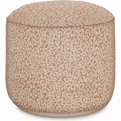 Outdoor decorative accessories - Outdoor pouf Maya Rose & Ecru - PALAIS SUSTAINABLE LUXURY
