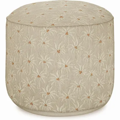 Outdoor decorative accessories - Outdoor pouf Laura Sand & Ecru - PALAIS SUSTAINABLE LUXURY
