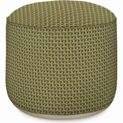 Outdoor decorative accessories - Outdoor Pouf Janis Moss & Olive - PALAIS SUSTAINABLE LUXURY