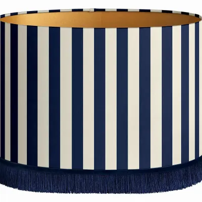 Blinds - Lampshade Jackie Navy Ecru - PALAIS SUSTAINABLE LUXURY