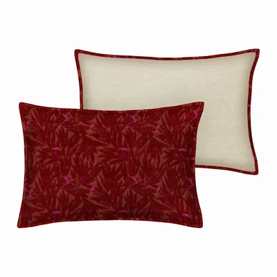 Garden textiles - Cushion Yoko Bordeaux & Spice - PALAIS SUSTAINABLE LUXURY