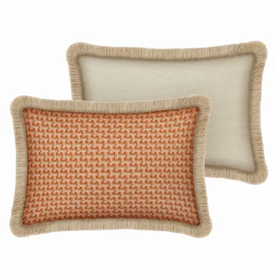 Tissus pour extérieurs - Coussin Janis Orange - PALAIS SUSTAINABLE LUXURY