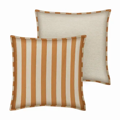 Garden textiles - Cushion Jackie Caramel & Ecru - PALAIS SUSTAINABLE LUXURY