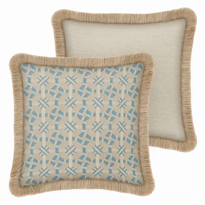 Garden textiles - Cushion Coco Ice & Ecru - PALAIS SUSTAINABLE LUXURY