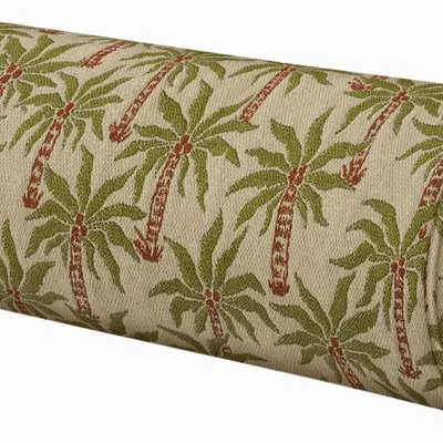 Garden textiles - Bolster Laura Olive & Spice - PALAIS SUSTAINABLE LUXURY