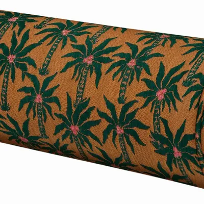 Garden textiles - Bolster Laura Moss & Caramel - PALAIS SUSTAINABLE LUXURY