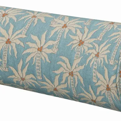 Garden textiles - Bolster Laura Ice & Ecru - PALAIS SUSTAINABLE LUXURY