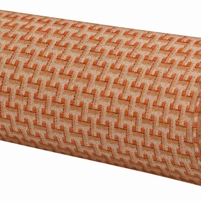 Garden textiles - Bolster Janis Burnt Orange - PALAIS SUSTAINABLE LUXURY