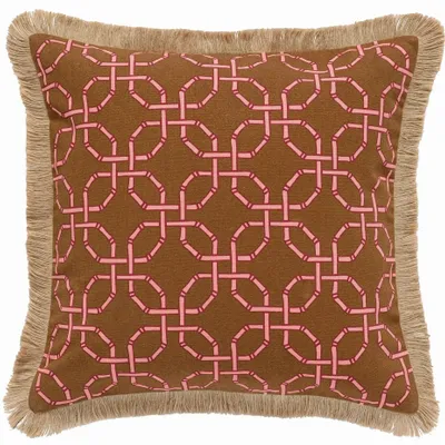 Fabric cushions - Cushion Harper Spice & Pink - PALAIS SUSTAINABLE LUXURY