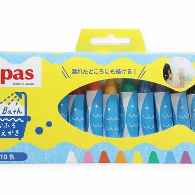 Children's arts and crafts - kitpas Rice Bran Wax Bath Crayon - KITPAS