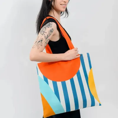 Bags and totes - Abstract Rhapsody Tote Bag - KORES ACCESSORIES