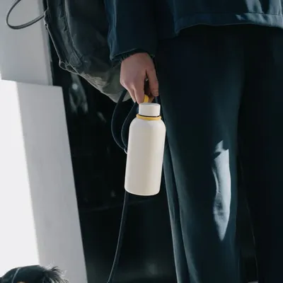 Carafes - Insulated Reusable Bottle 350ml - Ivory - EKOBO