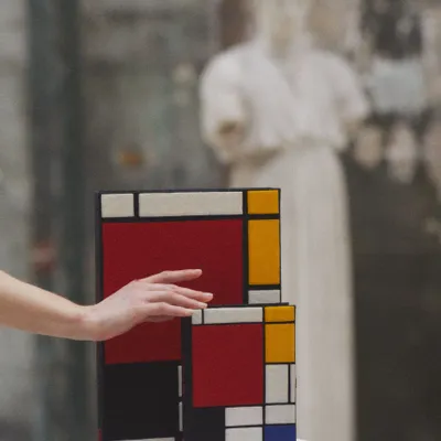 Objets de décoration - Grand Book Clutch, Composition,  Mondrian - OLYMPIA LE-TAN