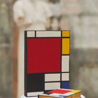 Objets de décoration - Grand Book Clutch, Composition,  Mondrian - OLYMPIA LE-TAN