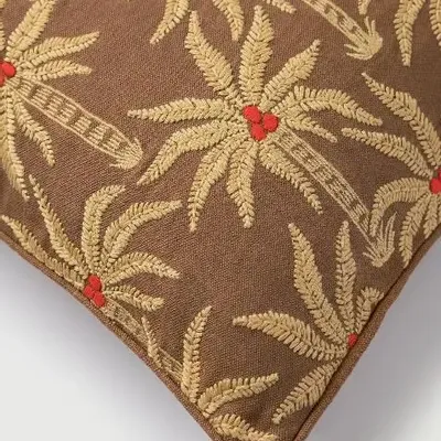 Coussins textile - Coussin Laura Cannelle & Sable - PALAIS SUSTAINABLE LUXURY