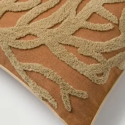 Fabric cushions - Cushion Lauren Caramel & Sand - PALAIS SUSTAINABLE LUXURY