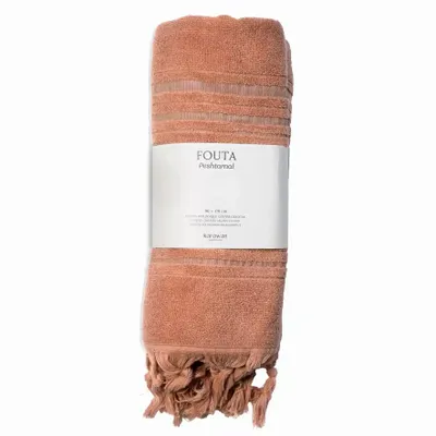 Bath towels - ORGANIC COTTON FOUTA - DOLCE COLLECTION - AMBER COLOR - KARAWAN AUTHENTIC