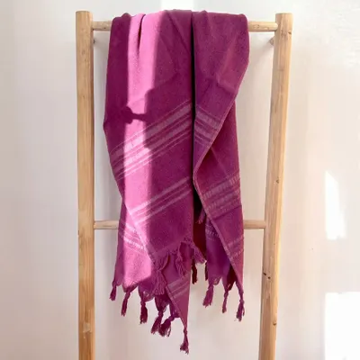 Serviettes de bain - FOUTA EN COTON BIOLOGIQUE - Collection DOLCE - AMETHYST - KARAWAN AUTHENTIC